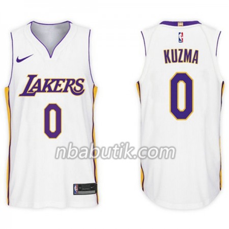 NBA Mænd Trøje Los Angeles Lakers Kyle Kuzma 0 Nike 2017-18 Hvid Swingman NBA Mænd Trøje Los Angeles Lakers Kyle Kuzma 0 Nike 2017-18 Hvid Swingman